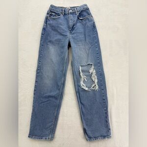 BDG High Rise Baggy Jeans Distressed Size 28 Women’s Denim cutout